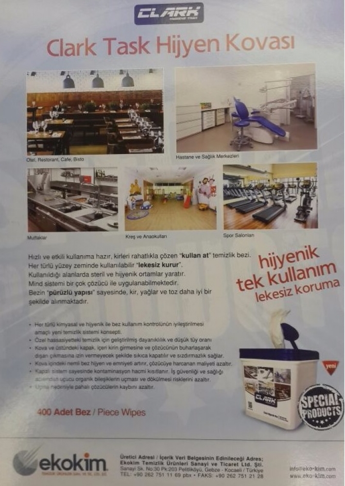 CLARK HİJYENİK TEMİZLİK BEZİ