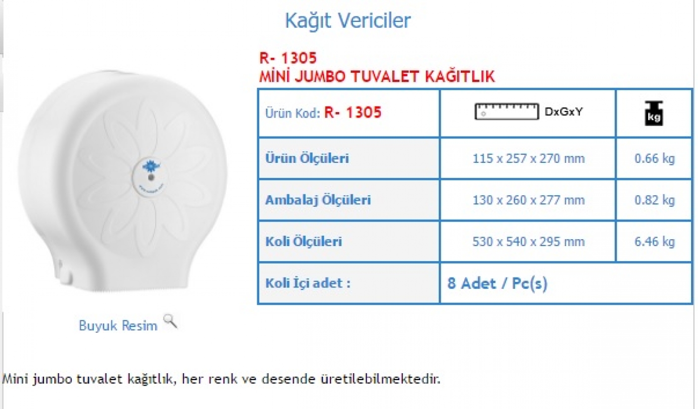 MİNİ JUMBO TUV.KAĞ.APARATI
