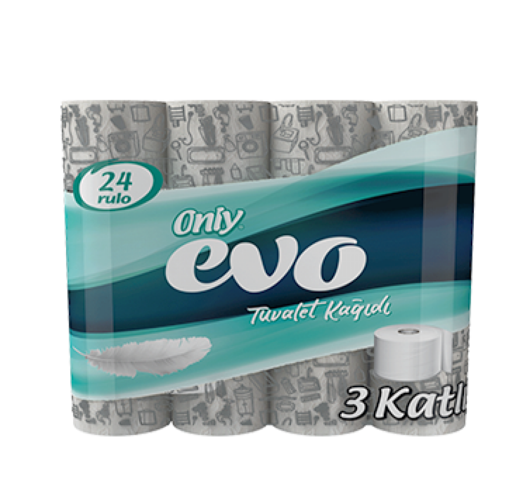 ONLY EVO TUVALET KAĞIDI 3 KATLI 24 LÜ