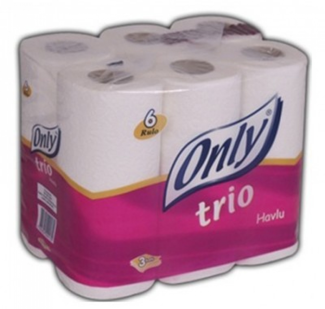 ONLY TRİO ÜÇ KATLI 6 LI  HAVLU